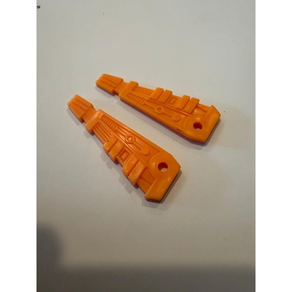 Vintage G1 Transformers Autobot Hoist Right Radar Panel Lot 2pc Orange Parts